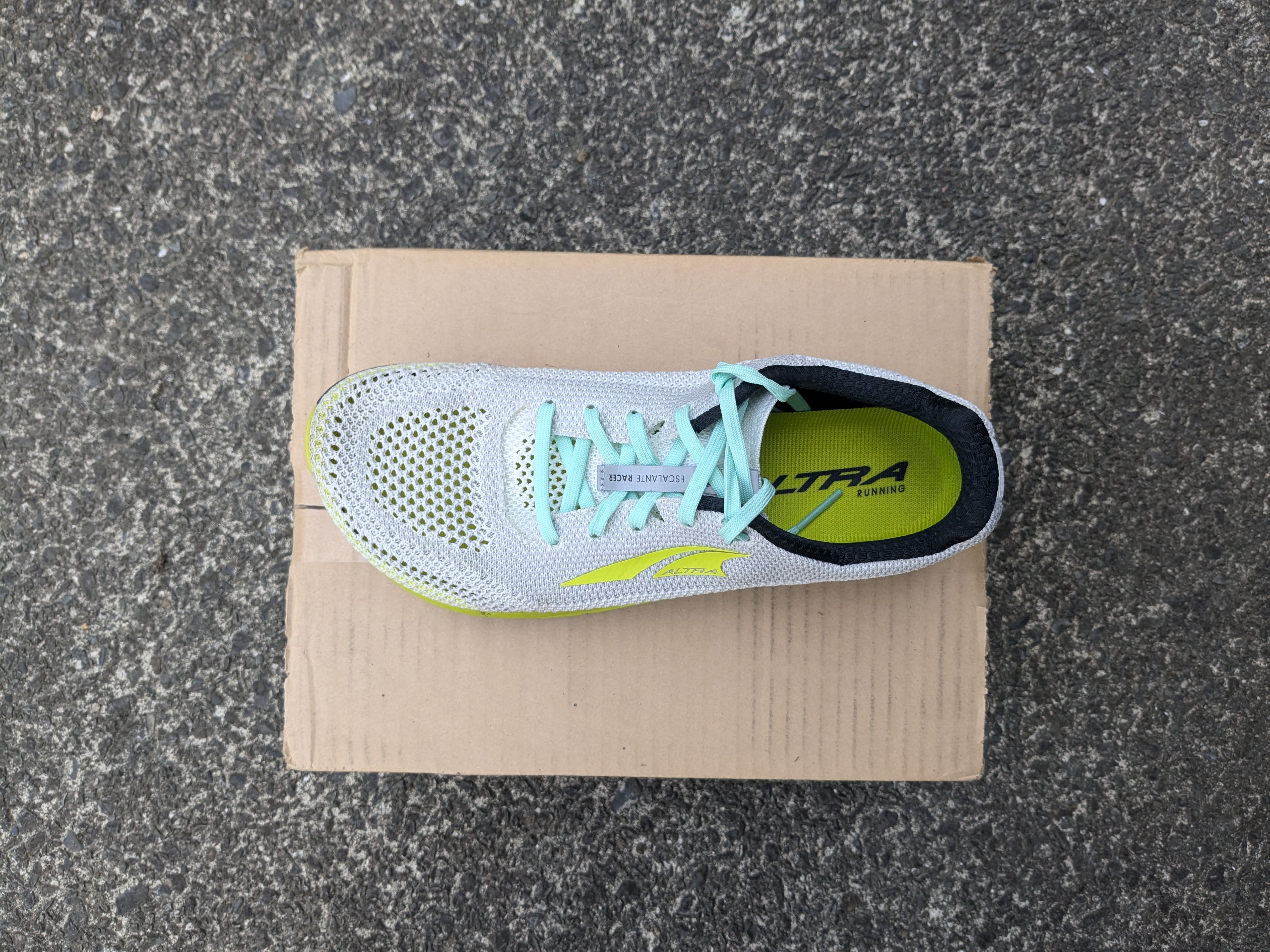 Altra Escalante Racer 2 fit showing wide toe box and refined upper